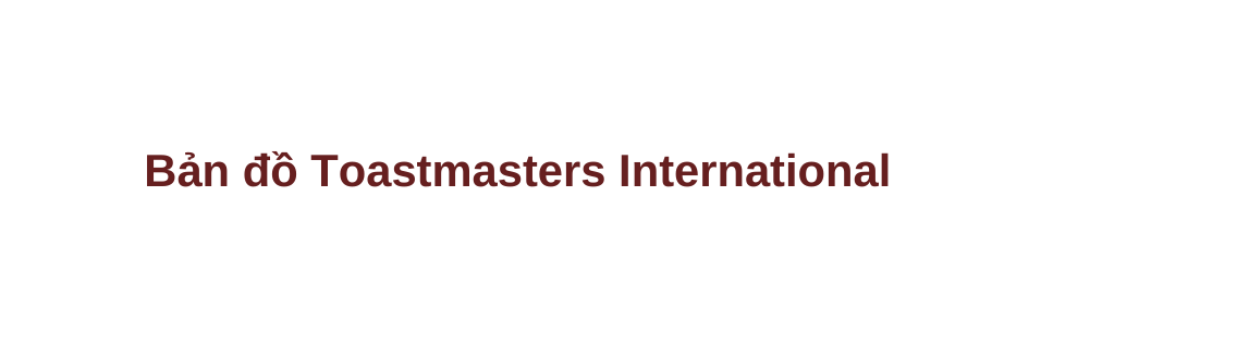 Bản đồ Toastmasters International